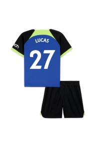 Fotbalové Dres Tottenham Hotspur Lucas Moura #27 Dětské Venkovní Oblečení 2022-23 Krátký Rukáv (+ trenýrky)